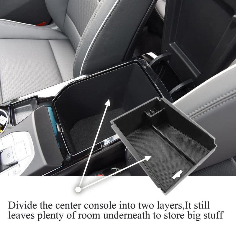 Vesul Center Console Armrest Storage Box Compatible with Hyundai Tucson 2016-2021 ABS Tray Insert Organizer Glove Pallet Phone Holder - Image 4